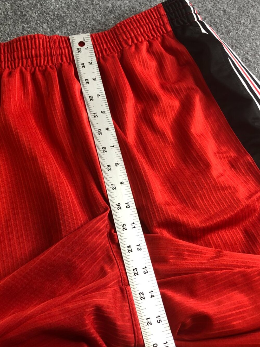 Vintage Nike Shorts Mens XXL Red Black Pockets Dazzle Shiny Basketball Baggy Y2K - Picture 7 of 10